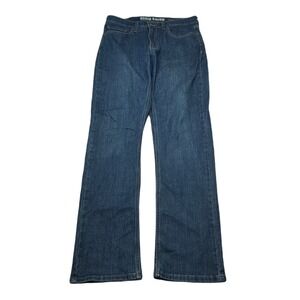 Eddie Bauer Denim Jeans Mens 32x34‎ Blue Straight Fit Specialty Dyed